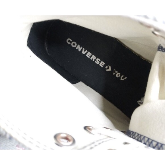 Converse  Chuck Taylor Custom Shoes Sz 6.5  Denim Pink Cherry Blossom ~Cydney - Picture 10 of 10